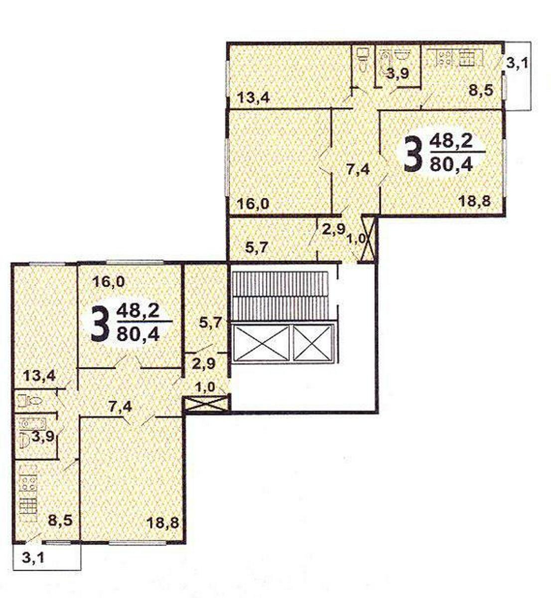 План квартиры п 46