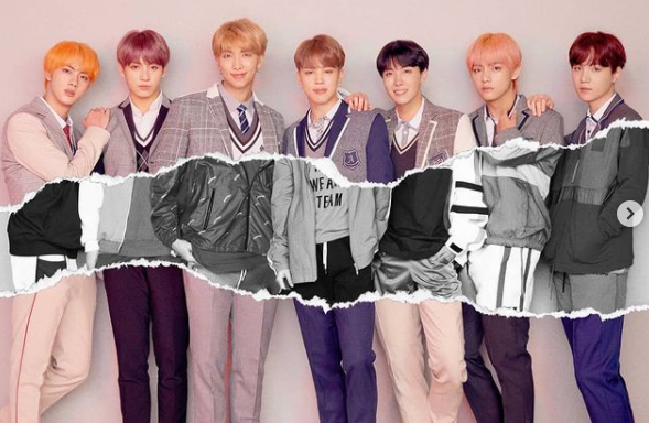 BTS. Скриншот с Instagram