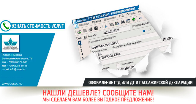 ГТД или ДТ и Пассажирская декларация — подробно про оформление