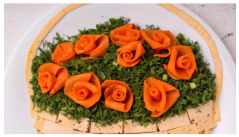 Салат Корзинка с розами