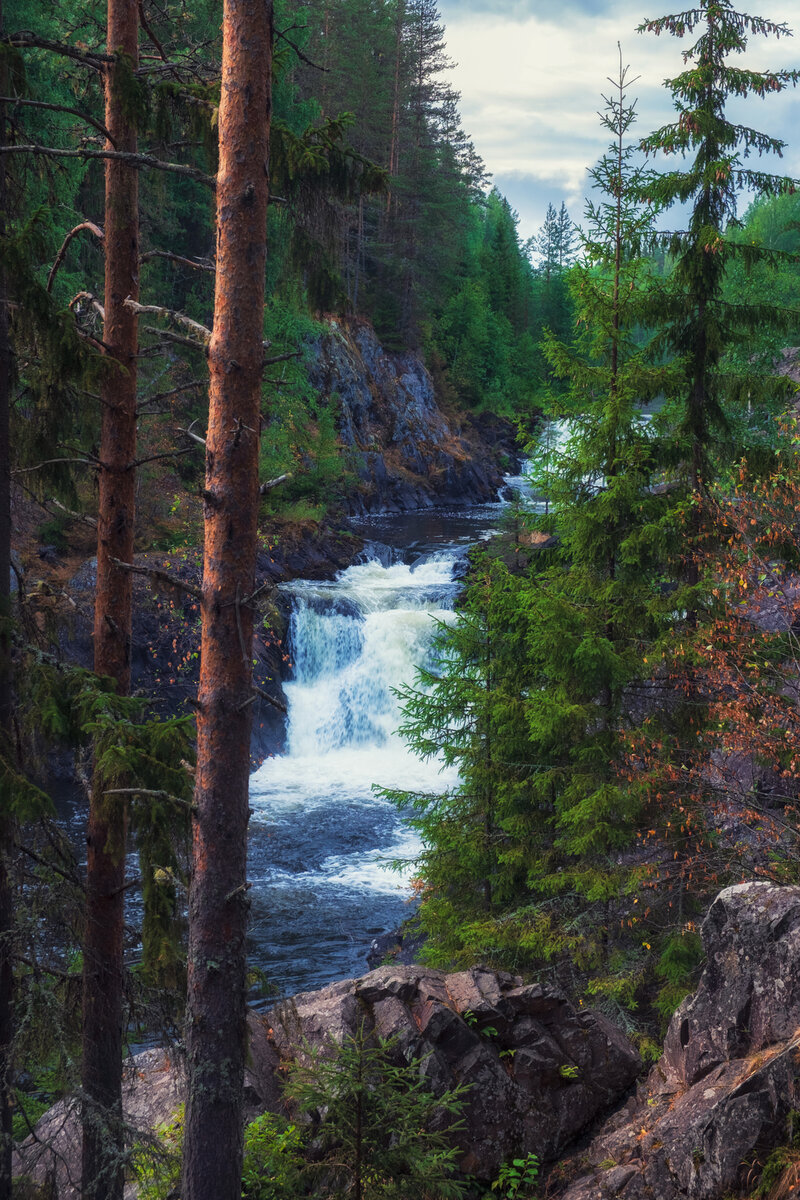 Водопад Кивач 4k