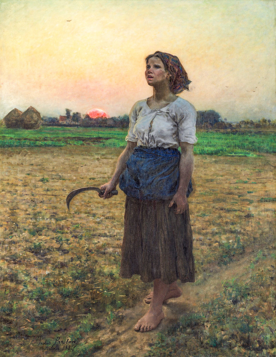 The Song of the Lark (1884) by Jules Adolphe Breton