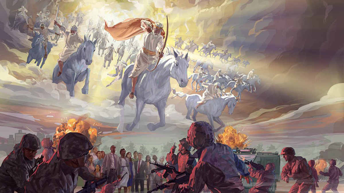Пророчества ада. Армагеддон последняя битва. Второе пришествие Иисуса Христа на коне. Армагеддон и второе пришествие Иисуса Христа. Иисус Христос и воинство.