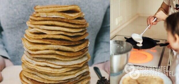 Приготовление блинов