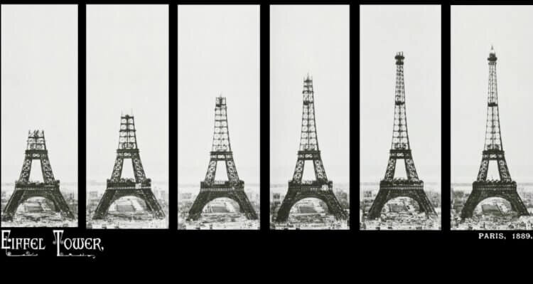 Строительство Эйфелевой башни 