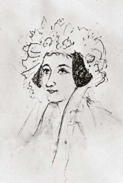 A portrait of Baroness Lehzen – who was the princess’ most devoted companion in childhood – sketched by Victoria