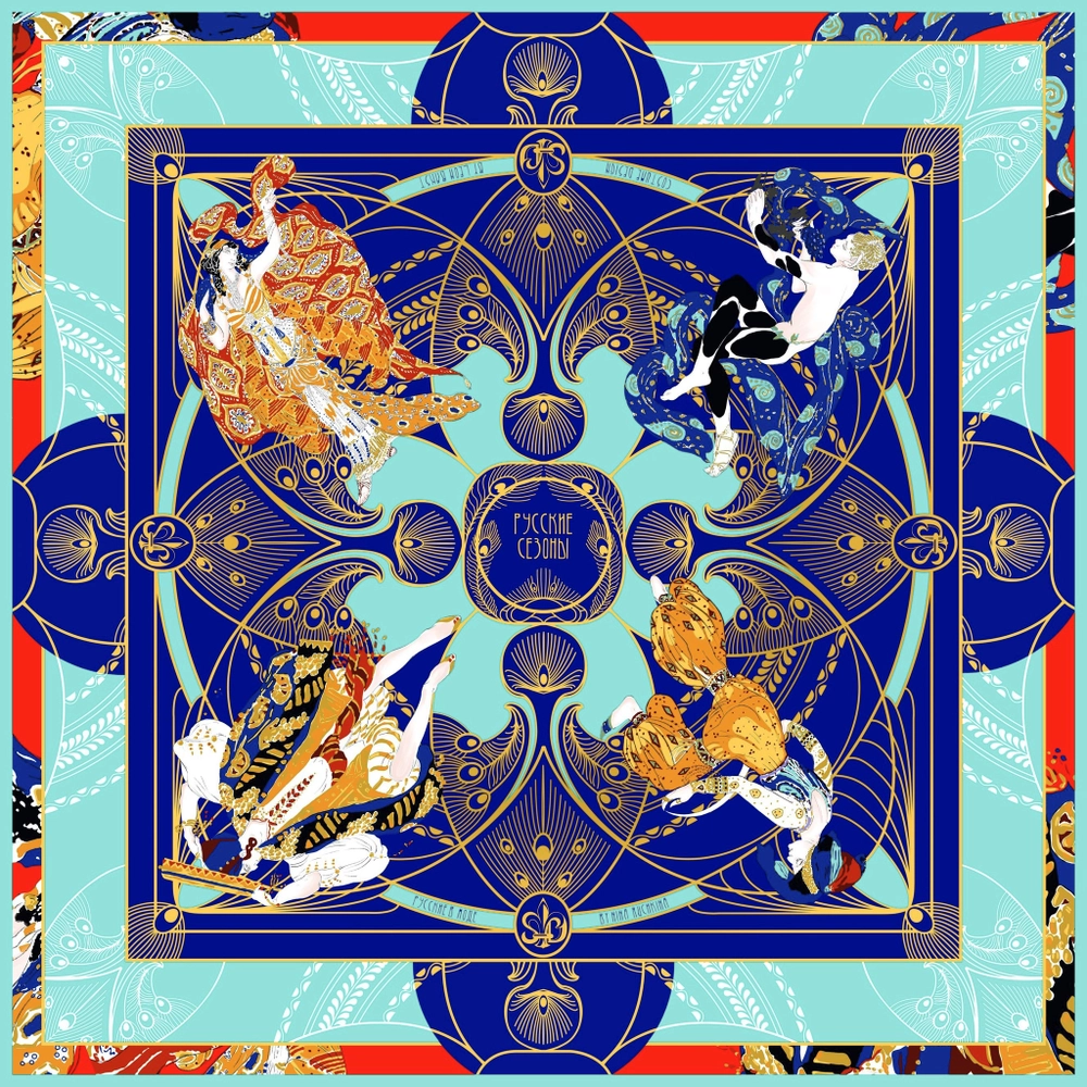 Платок "Русские сезоны"