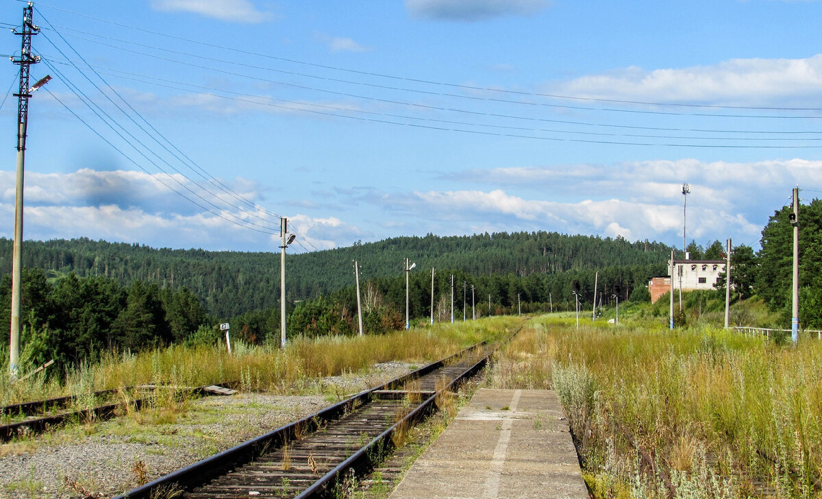 ст. Куса (законсервирована) вид на север. Фото июль 2022 год.
