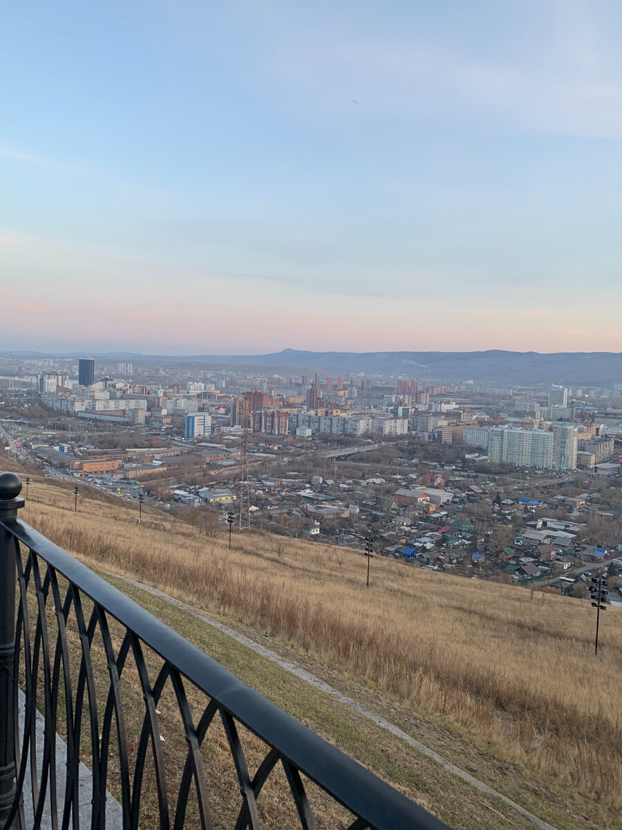 Красноярск с смотровой площадки в Покровке