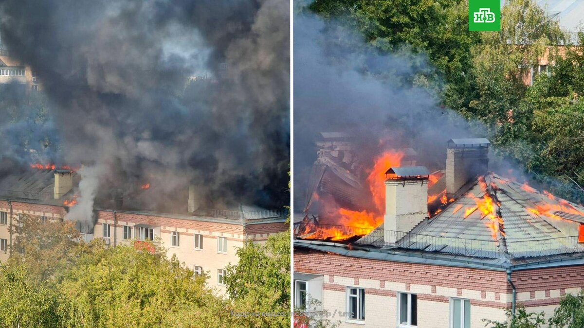 Пожар охватил многоэтажку в Красногорске | НТВ: лучшее | Дзен