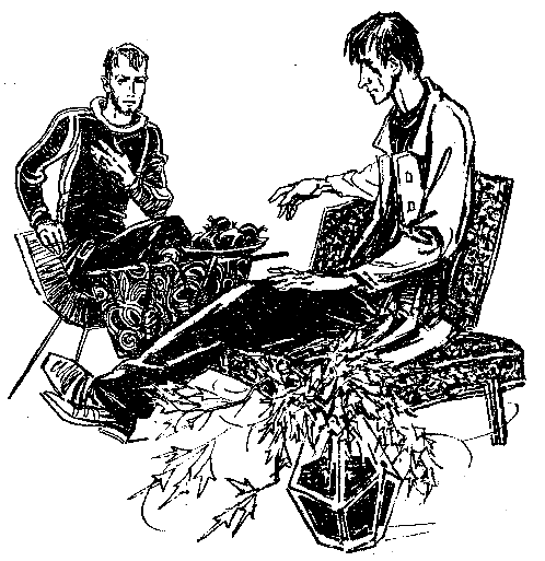 Лев Рубинштейн. Иллюстрация к повести Аркадия и Бориса Стругацких "Полдень, XXII век. Возвращение". Изображение взято из открытых источников