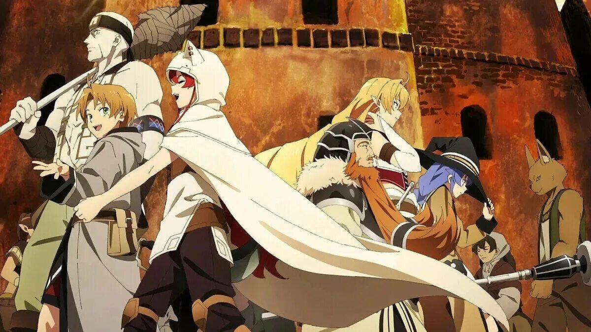 Один из постеров к аниме "Реинкарнация Безработного" - открытые источники