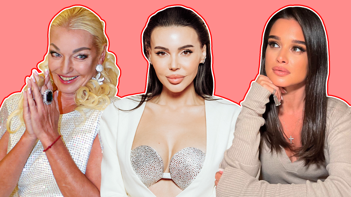 Анастасия Волочкова, Оксана Самойлова, Ксения Бородина. Фото: Dmitry Golubovich/Global Look Press, Пресс-служба МУЗ ТВ, соцсети Ксении Бородиной, коллаж Даниила Опарина/РКП