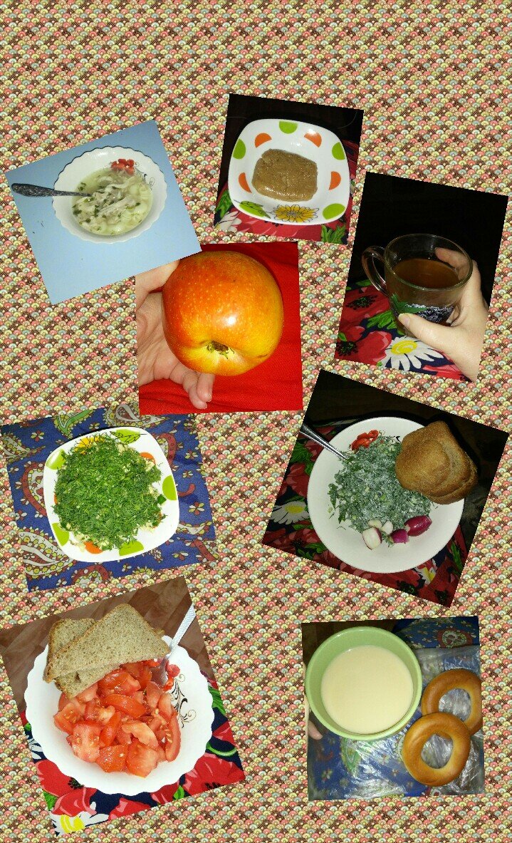 Все блюда,какие я ела за три дня:)