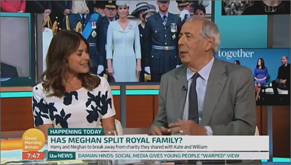 Выступление Тома Бауэра на ITV (кадр из программы Good Morning Britain)