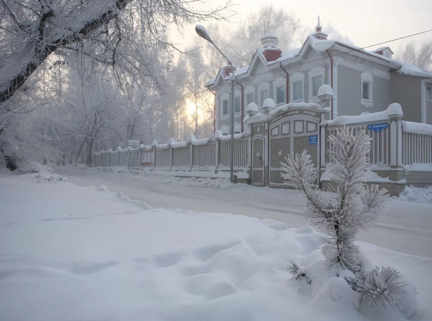 Снег в Томске