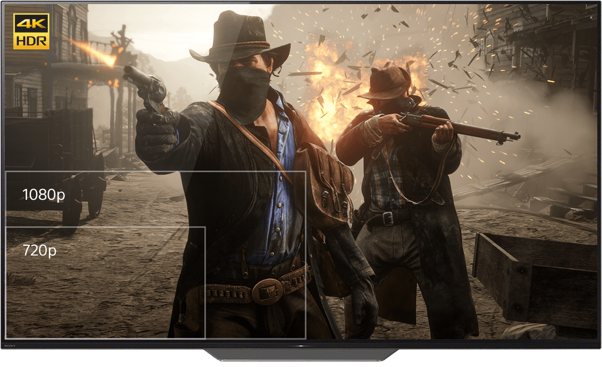 Разница между FullHD и 4К на примере RDR 2. Изображение из сайта playstation.com
