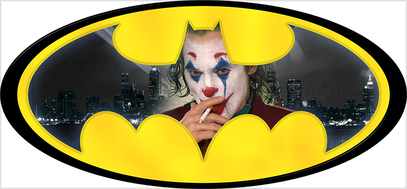 Знак бэтмена коллаж