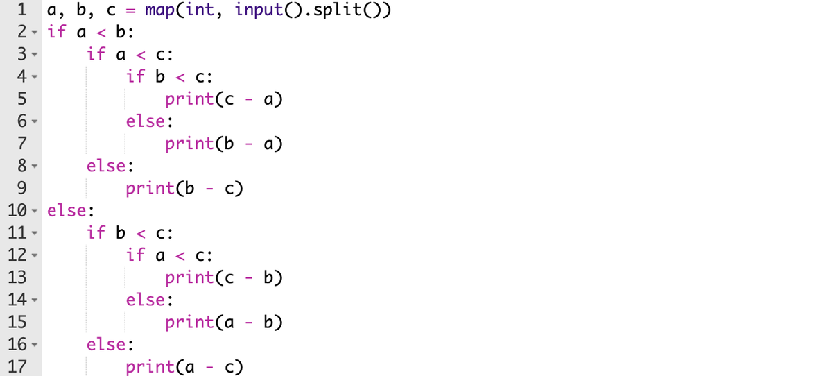 Решение 1 с рассмотрением всех вариантов