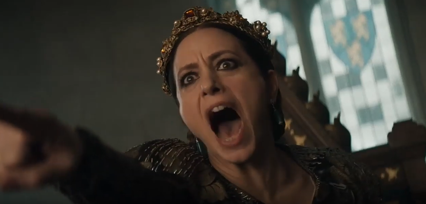 Кадр из сериала "Ведьмак". А показывать пальцем некрасиво. Калантэ не истеричка и настолько из себя никогда не выходила.