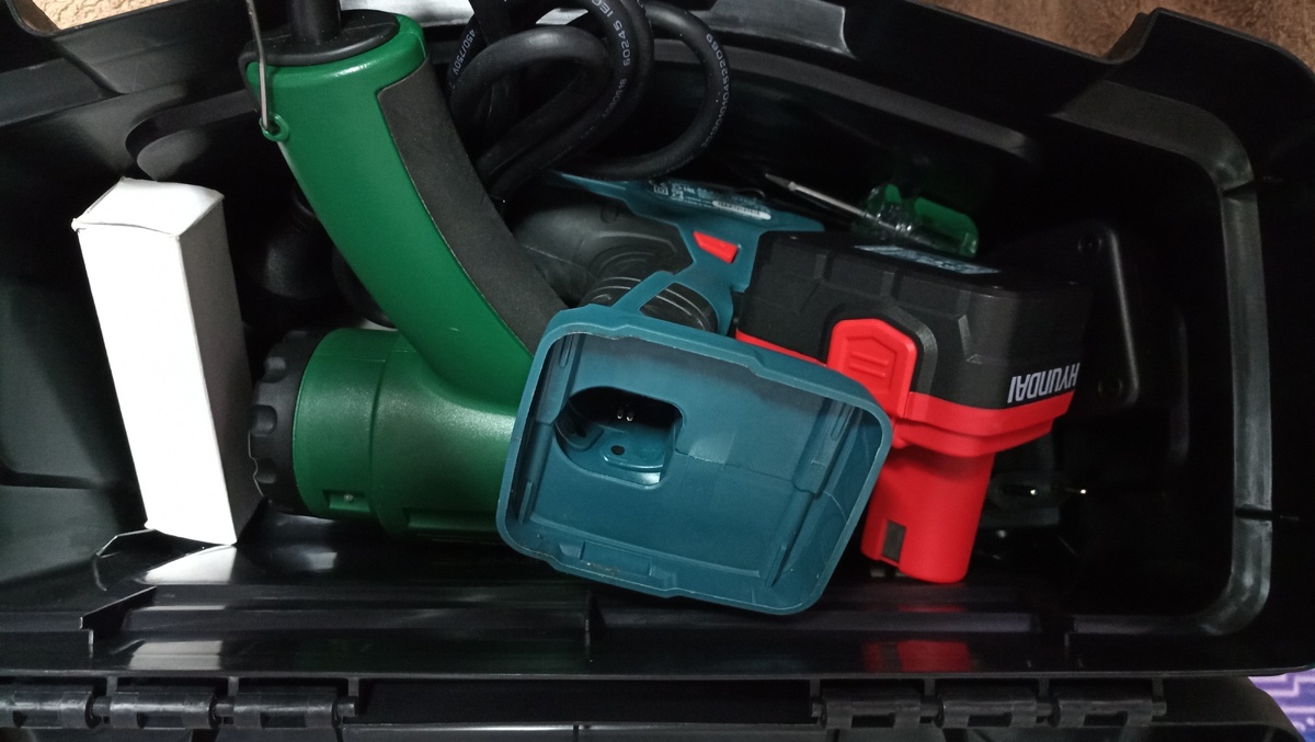 инструменты в ящике
