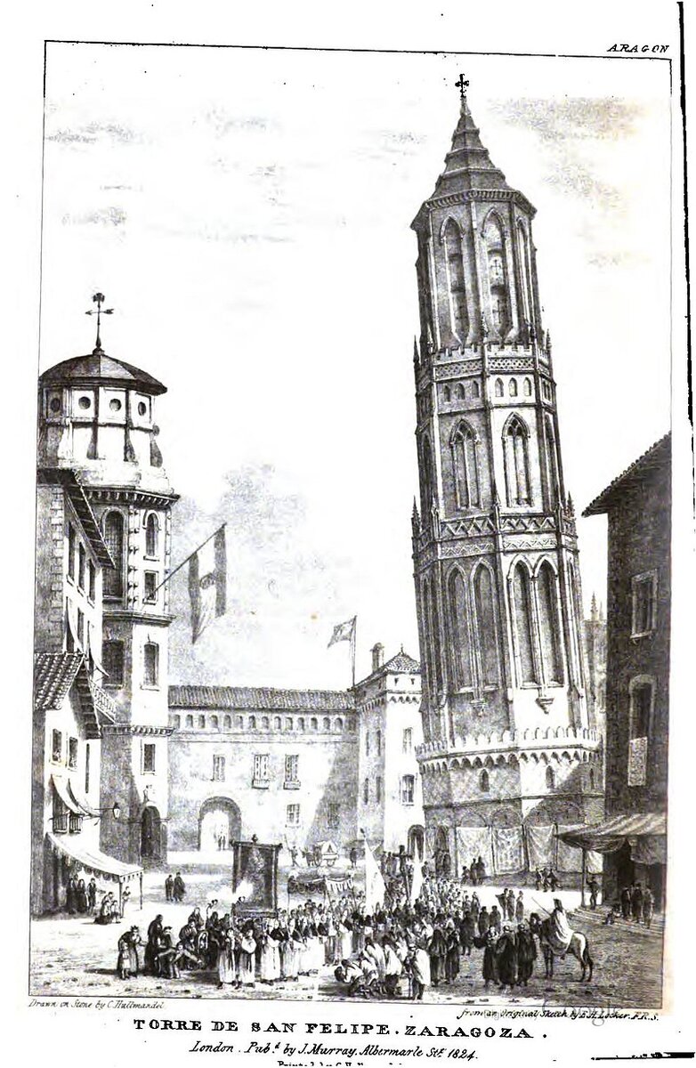 Башня в 1823 году