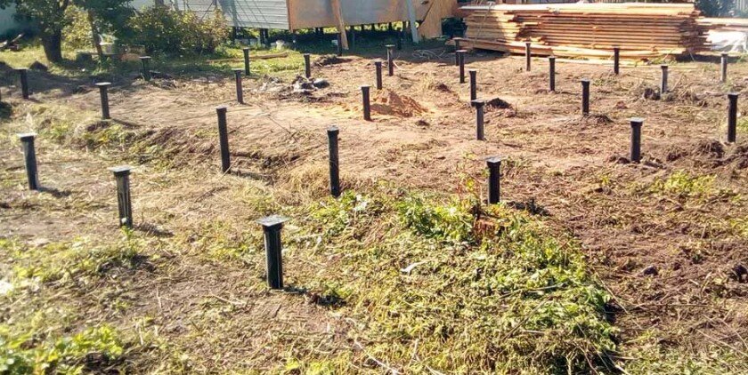 Свайный фундамент "каркасника"