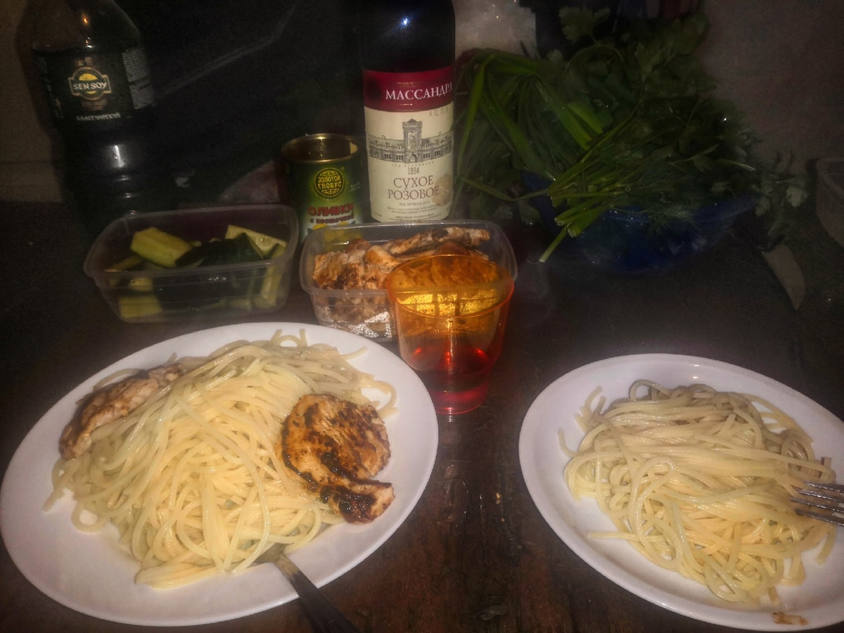 Один из наших романтических ужинов