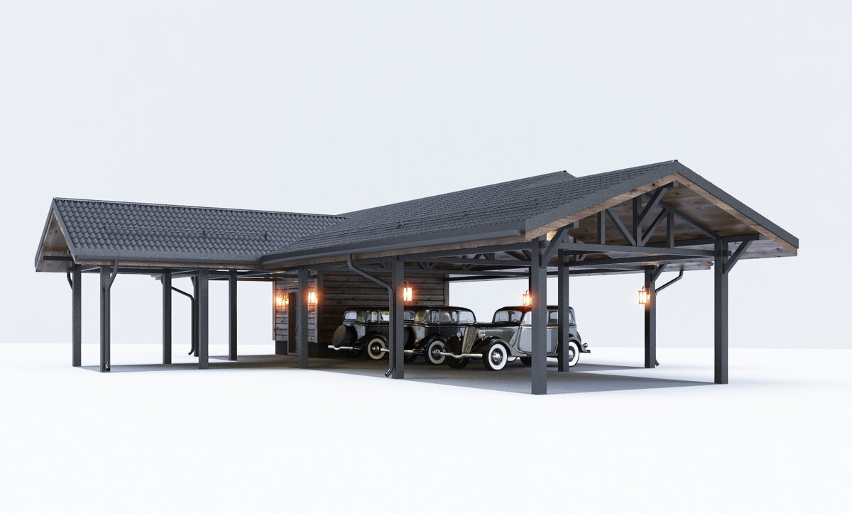 Навес для машин