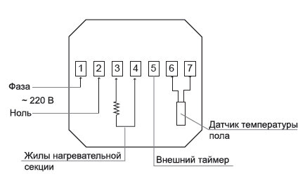 Moguchi gbl 11f схема подключения теплого пола