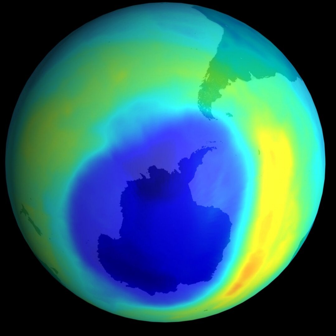 Фото разрушение озонового слоя земли