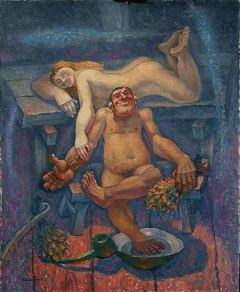 Русская баня. Евгений Шибанов. 1997г.