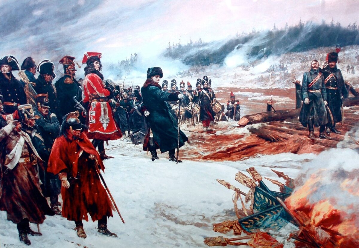 Картина французы под москвой 1812