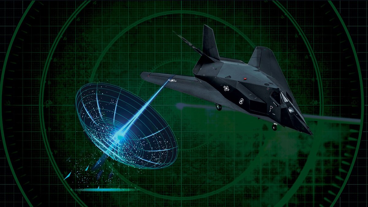 Обнаружение F-117, иллюстрация