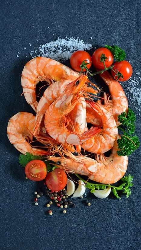 Не обязательно креветки , подойдёт все.