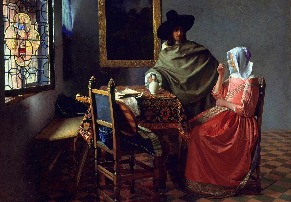 Ян Вермеер, "Бокал вина", 1660 г.