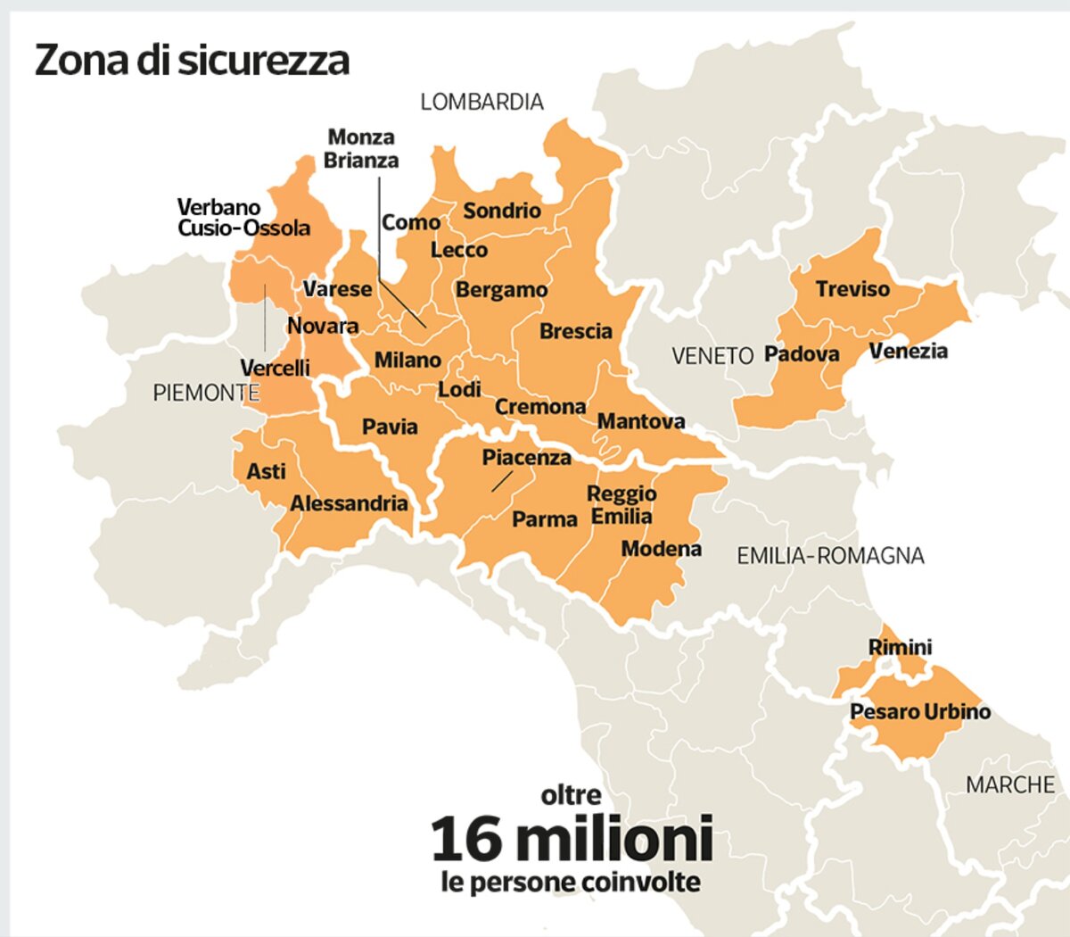 Карта, куда не пустят в Италии