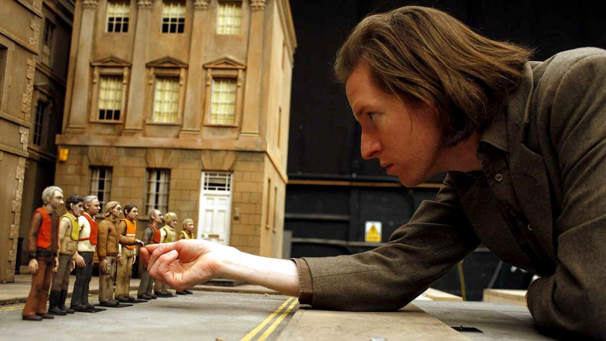 Уэс Андерсон на съемках «Бесподобного мистера Фокса»