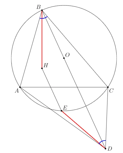 К задаче 9.3: доказать, что красные отрезки равны