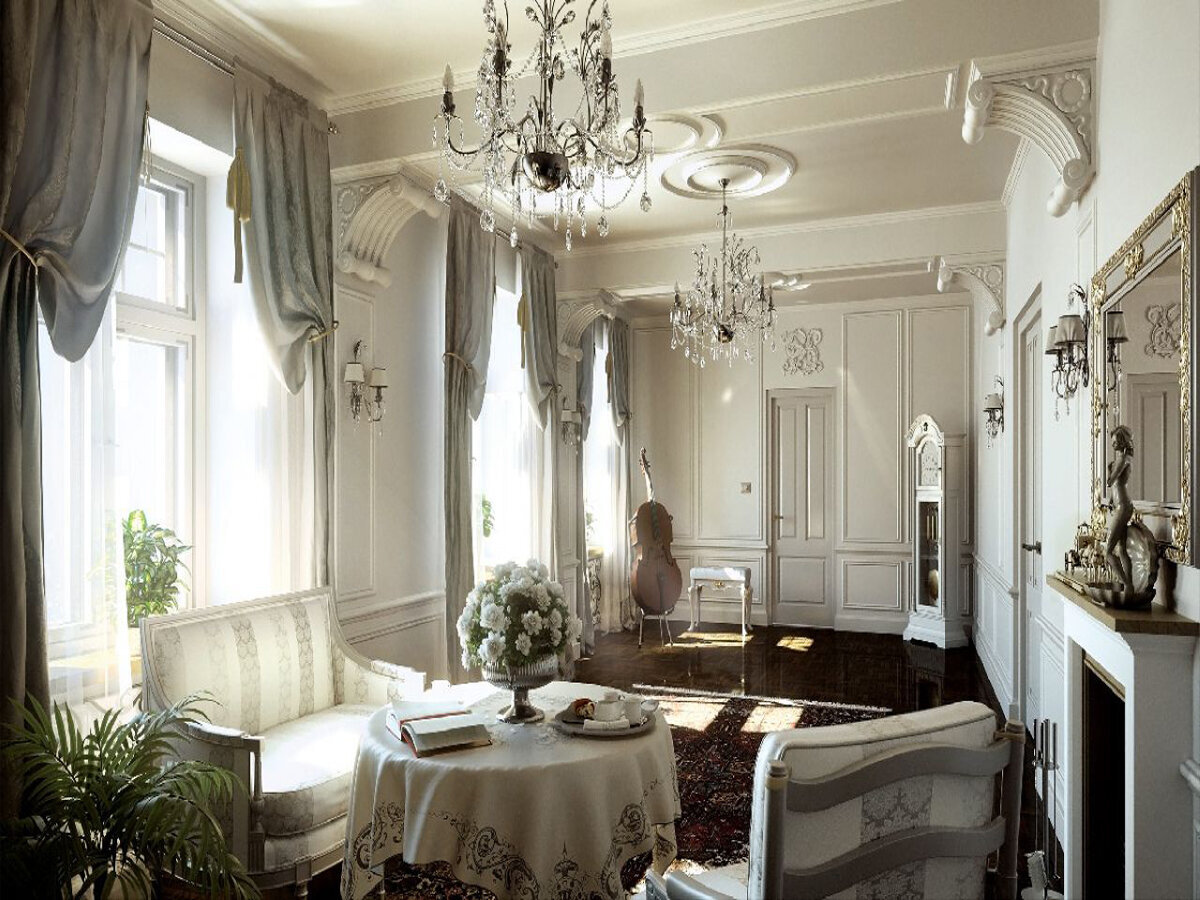 Дизайн гостиной в классическом стиле – беспроигрышный вариант оформления - Уютный дом