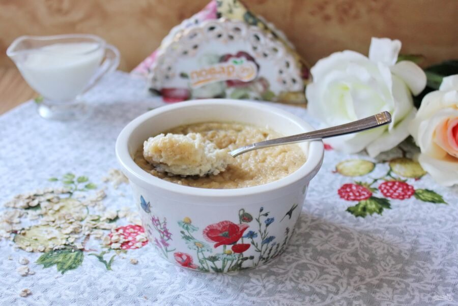 Овсяная запеканка с изюмом