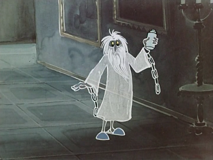 Кадр из мультфильма "Кентервильское приведение" 