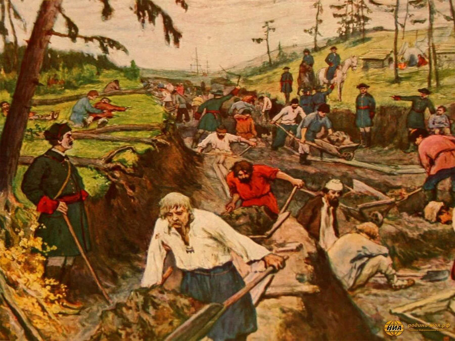 Крестьяне на барщине