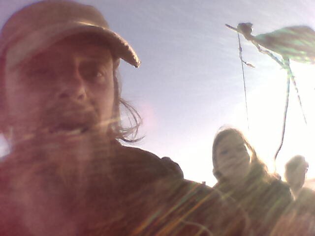 Идём под самодельным парусом 