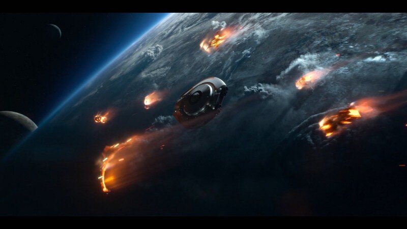 момент крушения звездолёта