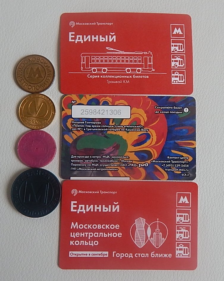 Проездные на метро в разных городах. 