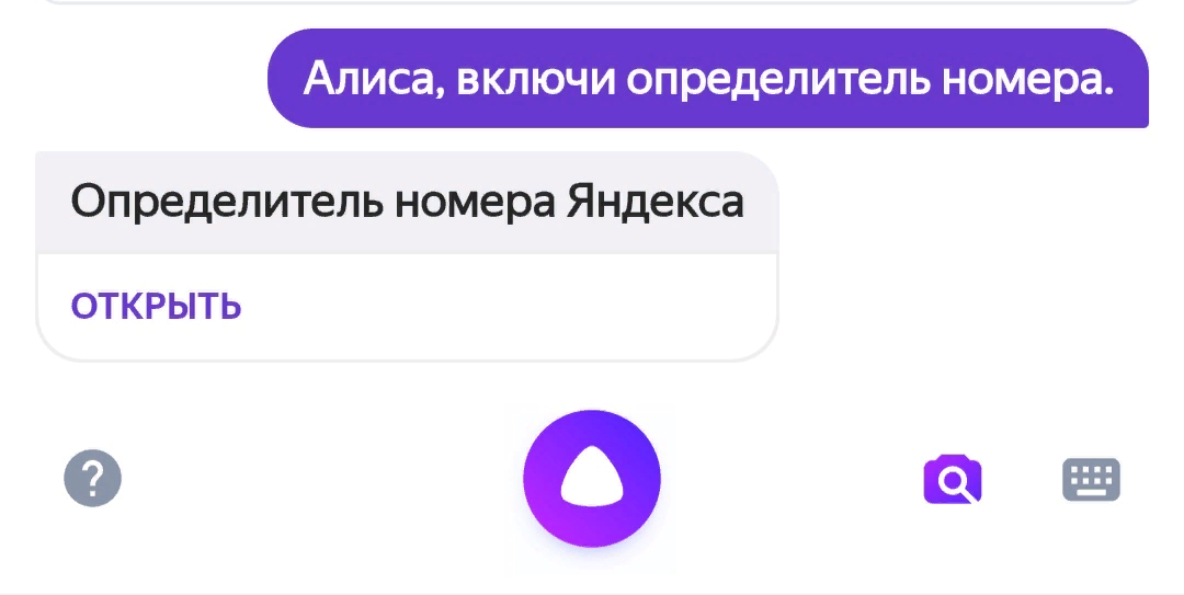 Установить бесплатный определитель вам поможет Алиса