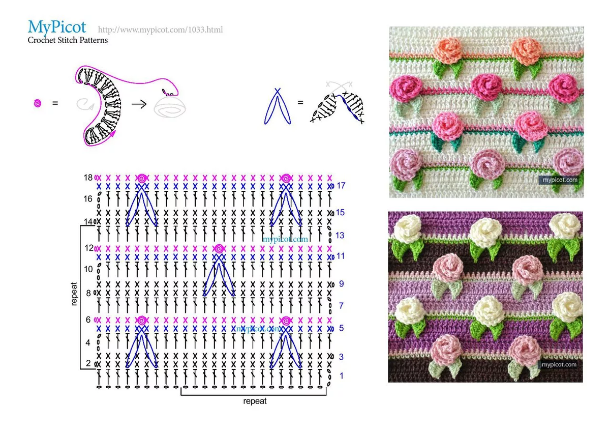узор из пышных столбиков крючком. красивый объемный узор крючком. объемный крючком схема. красивые узоры крючком. узор выпуклыми столбиками.