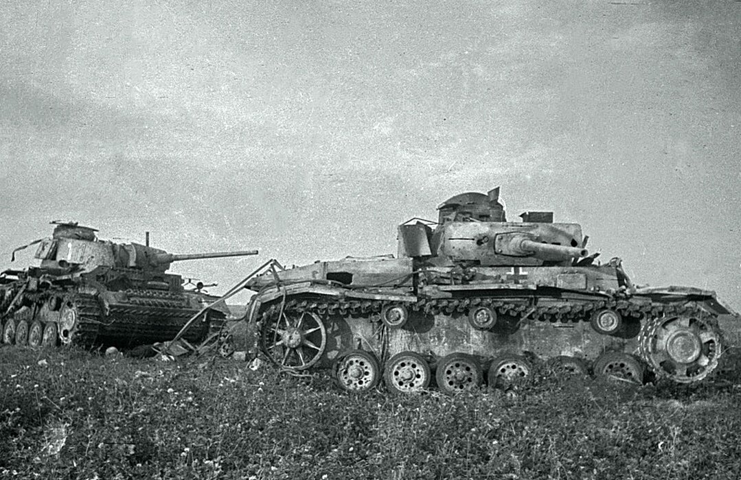 Подбитые немецкие танки. Фото из интернета.