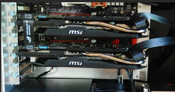 Примерно так бы выглядел SLI из двух GTX 760. Выглядит мощно.